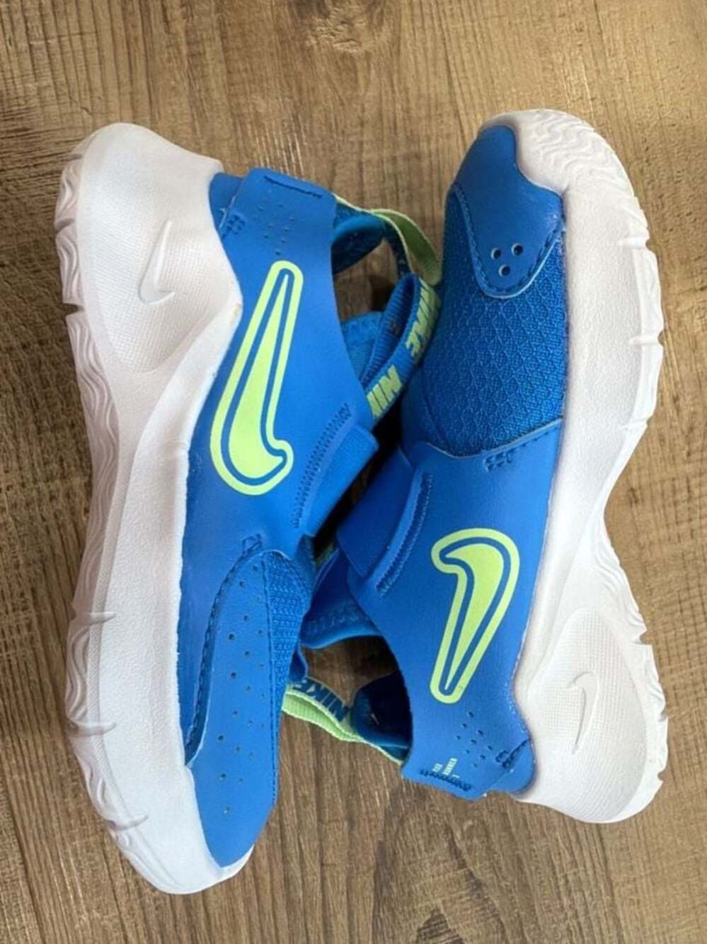 Nike Flex Runner 3 Toddler Shoes - Photo Blue/Vapour Green - Picture 2 of 7
